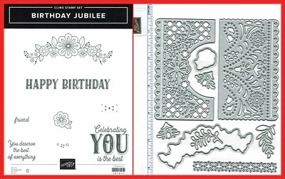 Stampin' Up! BIRTHDAY JUBILEE & JUBILEE BEAUTY  DIES - NEW - Image 1 of 4