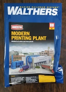 HO Scale Modern Printing Plant Kit - Walthers #933-4079 - Picture 1 of 2