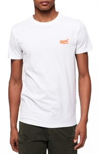 Superdry White Slim T-Shirts for Men 
