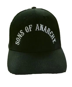 Sons of Anarchy Adjustable  Cap Hat Black New Condition SOA Embroidered Front - Picture 1 of 9