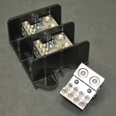 BROKEN - Square D Power Distribution Bock 9080LBC365208, 4" to 500MCM AWG Wire - Image 1 of 4