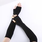 Fingerless Knitted Gloves Arm Warmers Elbow Mittens Outdoor