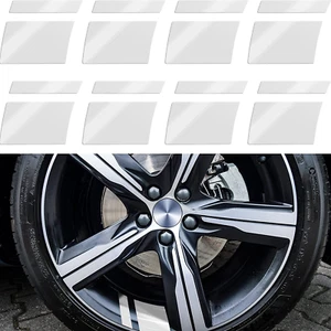 8 Pcs Wheel Rim Decal Stripes Car Decals Reflective Car Stickers 2.36 X 2.75 Inc - Picture 1 of 12