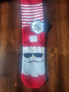 Women's 1-Pair Crew Socks Christmas Cool Santa Claus One Size - Picture 1 of 3
