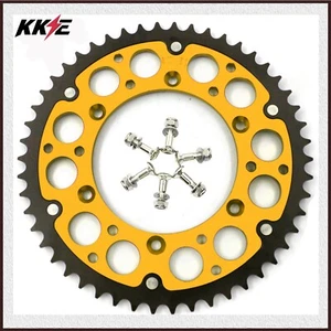 KKE 49T Gold Hybrid Back Sprocket For SUZUKI RMZ250/450 RM125/250 DRZ400SM 05-25 - Foto 1 di 6
