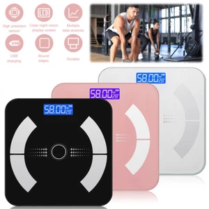 180KG DIGITALE PERSONENWAAGE SMART KÖRPERFETTWAAGE BLUETOOTH MIT APP - Bild 1 von 17