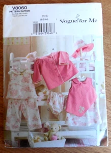 NEW Vogue for Me Pattern V 8060 Toddler Girls' sz 1-4 Jacket*Dress*Panties*Hat - Picture 1 of 2