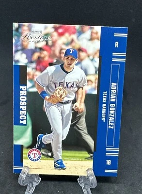 Adrian Gonzalez 2005 Playoff Prestige Baseball Prospect #172 RC Rangers Padres - Image 1 of 2
