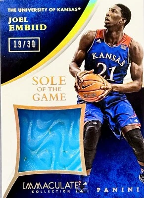 2015 Panini Immaculate Collection JOEL EMBIID #17 Sole of the Game 19/30 KANSAS - Image 1 of 4
