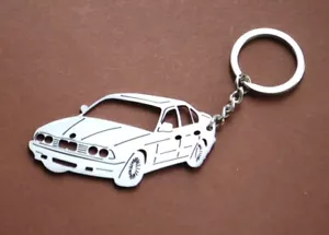 Keychain BMW E34 3D Key ring high quality stainless steel 1,5mm - Picture 1 of 1