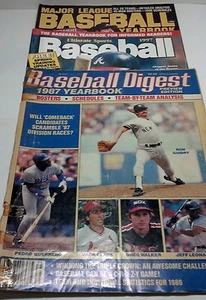 3 Pack of vintage Baseball Magazines - Baseball Digest 1987 + plus two more mags - Picture 1 of 12