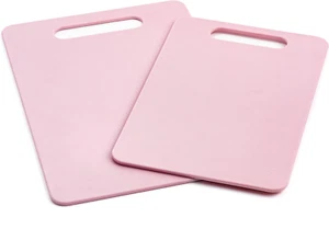 2 Piece Cutting Board Kitchen Set, Dishwasher Safe, Extra Durable, Soft Pink - Picture 1 of 12