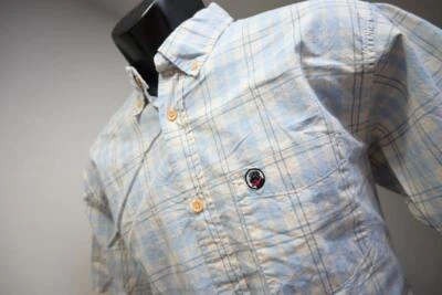 Southern Proper Dress Shirt Plaid Short Sleeve Casual Button Up Mens Size Medium - Image 1 of 4