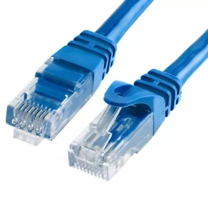 Cable Ethernet de red RJ45 Cat5e LAN UTP conexión cable de Internet 0,5 m - lote de 50 m - Imagen 1 de 2