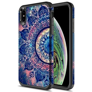iPhone Xs Max (6.5") Hybrid Graphic Fashion Cute Colorful Silicone Case - Picture 1 of 8