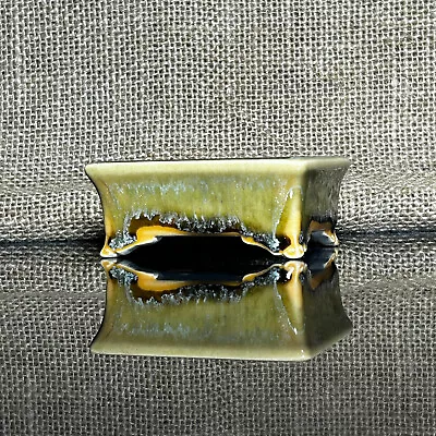 Bonsai pot, handmade, Ceramics, glazed pot , 3 layers of colored glaze, size 3" - Image 1 of 4