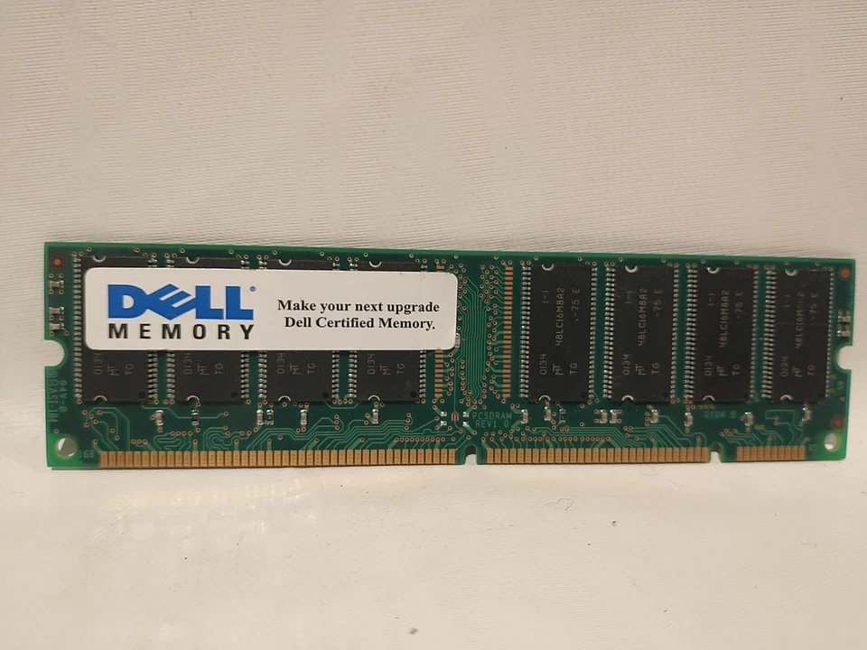 Dell MEMORY MT16LSDT3264AG-10EE1 256MB,SYNCH,100MHZ,CL2 PC100-222-620 - Image 1 of 3