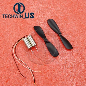 RC Quadcopter DC3.7V 40000RPM Coreless Micro Motor with 2-leaf Fan - Afbeelding 1 van 5