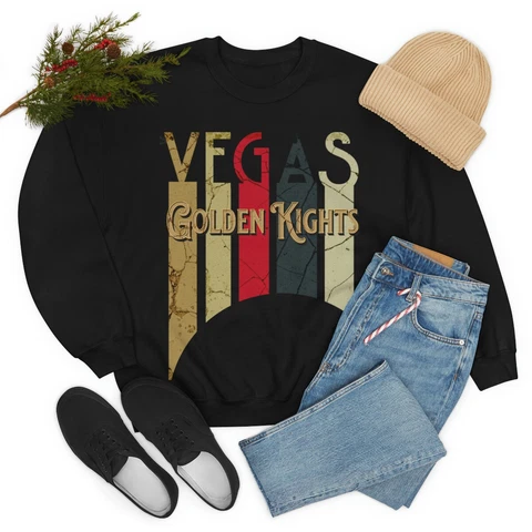 Las Vegas Golden Knights Sweatshirt 3xl to 5xl | Black Hockey Tops All Sizes Cover