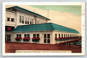 Postkarte Original Gehöft Restaurant nördliches Ende der Promenade, Ocean Grove, NJ - Bild 1 von 2