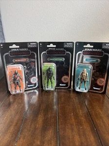 Star Wars Vintage Collection Carbonized Mandalorian, Shoretrooper, Imp Death Tr - Picture 1 of 5