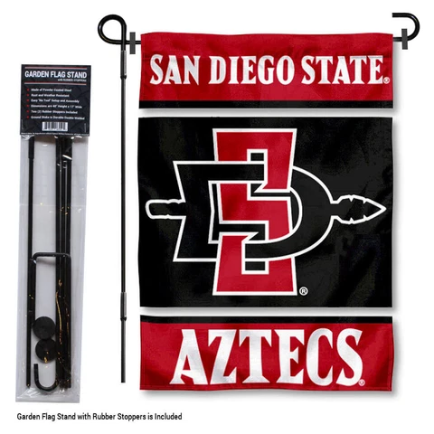 San Diego State Aztecs Garden Flag and Yard Stand Included Cover