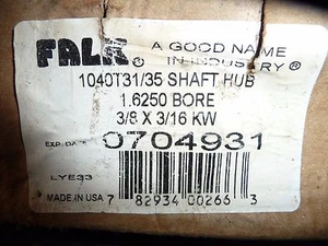Falk 1040T31/35 Shaft Hub Model 1.250 Bore 1/4 X 1/4 KW - Picture 1 of 3