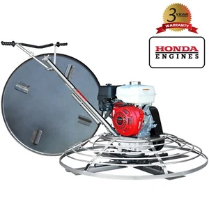 46" Concrete Power Trowel with 13HP Honda Engine Combo Blades and Float Pan - Picture 1 of 7
