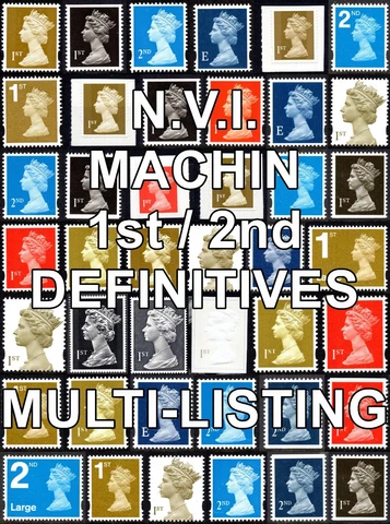 GB N.V.I. Machin 1st / 2nd Class (Multiple Listing) SG1445 - 2657 Unmounted Mint Cover