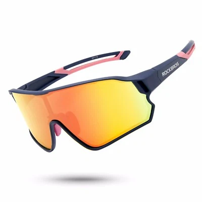 ROCKBROS Fahrrad Sonnenbrille Polarisierte Radbrille Winddicht UV400-Schutz Blau - Bild 1 von 4
