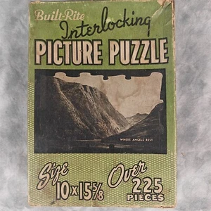 Vintage Built-Rite Interlocking Puzzle 225+ Pieces 10x15⅝ 📸 - Picture 1 of 6