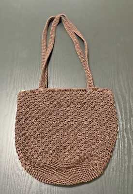 Bolso hobo de hombro trenzado The Sak marrón ganchillo para mujer tejido chocolate Foto 1 de 4