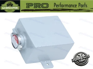 Aluminum Radiator Overflow Coolant Expansion Tank Silver 1.2l Bottle Universal  - Picture 1 of 8