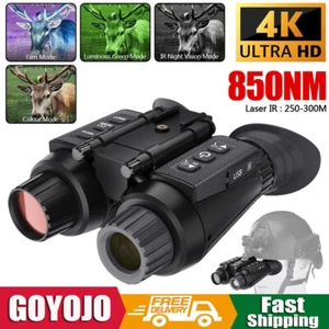 NV8300 4K Helmet Goggles Infrared Night Vision Binoculars f/ Hunting Photography - Picture 1 of 30
