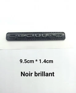 1 logo Quattro Noir brillant Arrière Coffre Autocollant badge emblème - Picture 1 of 4