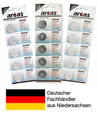 Batterien Arcas CR2032 CR2016 CR2025 Knopfzellen 3V +NEU aus 2025++MHD 2032+
