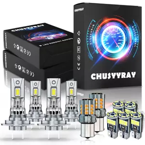 For Mercedes Benz W212 E350 E400 E550 10-13 LED Headlights+Turn Signal Bulbs Kit - Picture 1 of 14