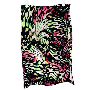 Worthington Women's Skirt Midi Pencil Boho Colorful Floral Tie Dye Sexy Small - Picture 1 of 5