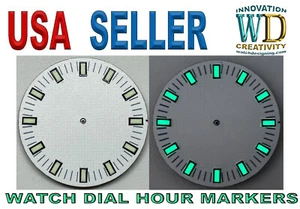 Reloj esfera luminosa fabricantes de horas índices plata oro índices barras MOD verde azul - Imagen 1 de 19