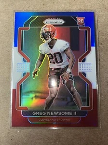 2021 NFL Prizm GREG NEWSOME II #376 ROSSO BIANCO E BLU PRIZM SP Rookie RC Browns - Foto 1 di 1