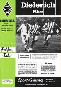Cuaderno de programa de fútbol 72/73 Copa B. Mönchengladbach - Friburgo FC - Imagen 1 de 1