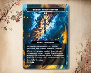 Sword of Wealth and Power - MTG Custom Card - Alter Magic: The Gathering Card  - Picture 1 of 1