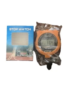 Sports Digital Stopwatch, Large Display, 1/100 Seconds Accuracy, Date and Alarm - Picture 1 of 3
