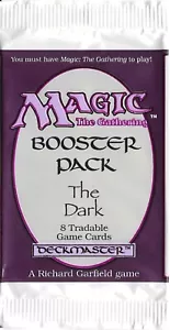 MTG: THE DARK involucro vuoto Booster Pack; lacrime bordo, SENZA CARTE, 1994 - Foto 1 di 2