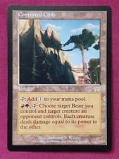 Magic The Gathering ONSLAUGHT CONTESTED CLIFFS single land card MTG