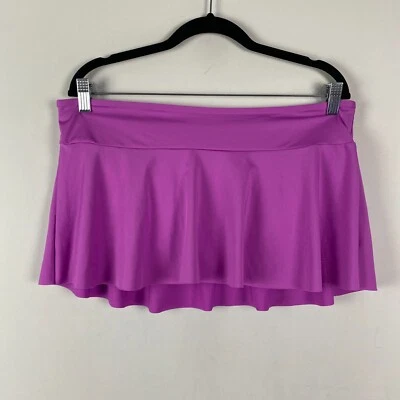 Lands End Mini Swim Skirt Swim Bottoms Size XL Purple - Image 1 of 4