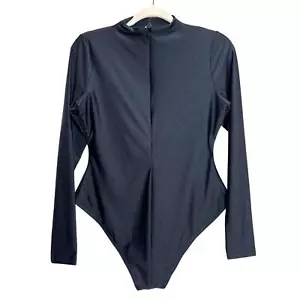Body perizoma Skims discoteca manica lunga in onice zip frontale donna XL - Foto 1 di 7