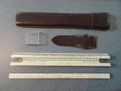 alter Rechenschieber Side Rule Faber Castell 1/54 Darmstadt aus Holz , incl. Led - Bild 1 von 4