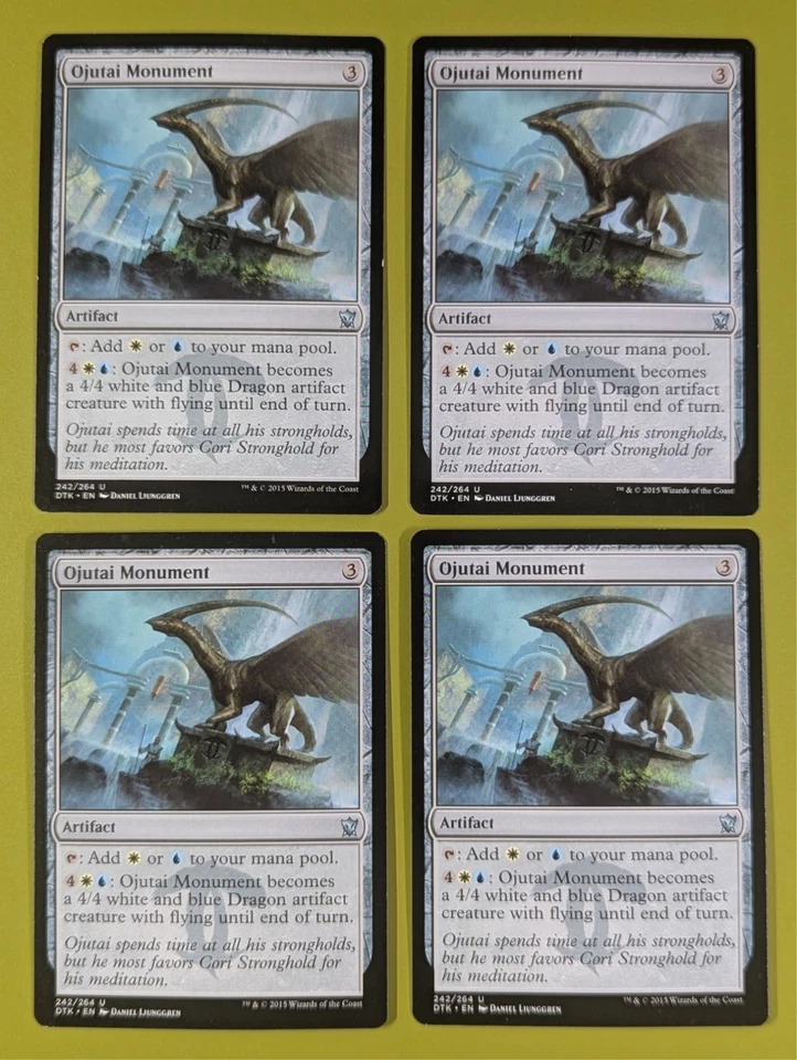 Ojutai Monument x4 Dragons of Tarkir 4x Playset Magic the Gathering MTG - Image 1 of 1