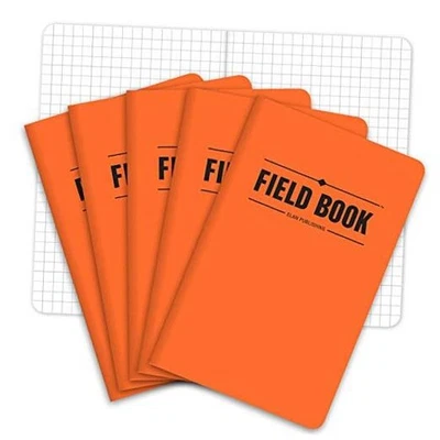 Field Notebook/Pocket Journal - 3.5"x5.5" - Orange - Graph Memo Book - Pack of  - Image 1 of 4